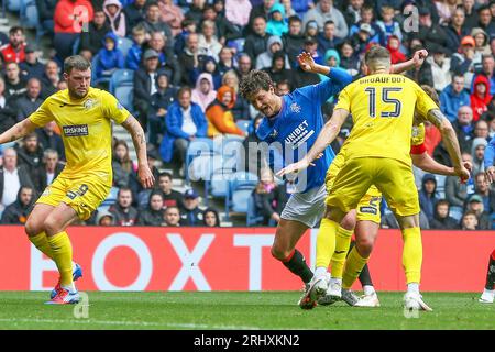 Glasgow, Großbritannien. August 2023. Die Rangers spielen Greenock Morton im Ibrox Stadium in der zweiten Runde der Viaplay Cup-Qualifikation. Quelle: Findlay/Alamy Live News Stockfoto