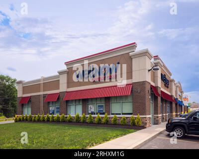 New Hartford, New York - 21. Juli 2023: Außenansicht des Wellnow Urgent Care Building. Stockfoto