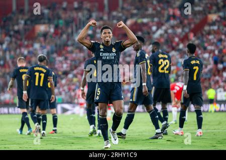 Almeria, Spanien. August 2023. Bellingham, 19-08-2023, UD Almeria vs Real Madrid, Liga EA Sport, Campeonato de Primera Diovison, Jornada 2, Estadio Power Horse Stadium. Almeria. Quelle: Pascu Mendez/Alamy Live News Stockfoto