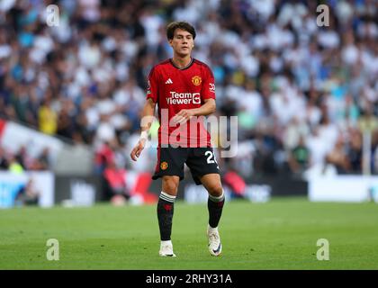 X19th August 2023; Tottenham Hotspur Stadium, London, England; Premier League Football, Tottenham Hotspur gegen Manchester United; Facundo Pellistri von Manchester United Stockfoto