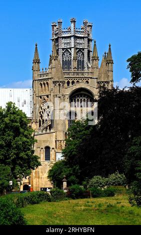 Ely Cathedral, Octagon and Lantern Tower, Cambridgeshire, England, Großbritannien Stockfoto