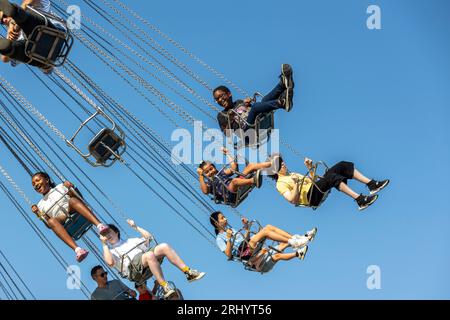 Gaithersburg, Maryland, USA. August 2023. 2023 Montgomery County Fair, Samstag, 19. August 2023 in Gaithersburg, MD. (Bild: © Eric Kayne/ZUMA Press Wire) NUR REDAKTIONELLE VERWENDUNG! Nicht für kommerzielle ZWECKE! Stockfoto