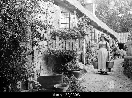 Ein Ferienhaus in Sark, Kanalinseln, viktorianische Zeit Stockfoto