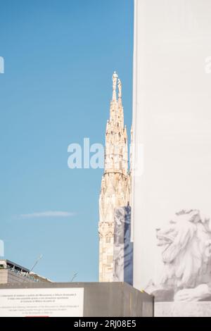Mailand Italien, Teil des Mailänder Doms mit keiner Skyline kein Platz Stockfoto