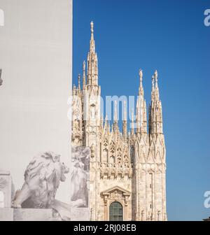 Mailand Italien, Teil des Mailänder Doms mit keiner Skyline kein Platz Stockfoto