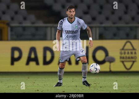 Turin, Italien, 14. August 2023. Luca Ceppitelli von Feralpisalo während der Coppa Italia Runde des Jahres 32 im Stadio Grande Torino, Turin. Auf dem Bild sollte stehen: Jonathan Moscrop / Sportimage Stockfoto
