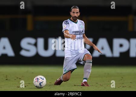 Turin, Italien, 14. August 2023. Loris Bacchetti von Feralpisalo während des Coppa Italia-Rundenspiels 32 im Stadio Grande Torino in Turin. Auf dem Bild sollte stehen: Jonathan Moscrop / Sportimage Stockfoto