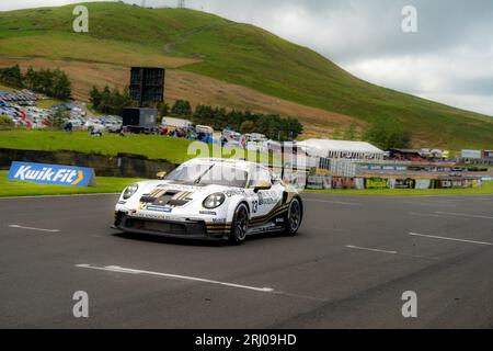 Porsche Carrera Cup Großbritannien Knockhill Circuit 2023 Stockfoto