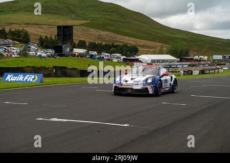 Porsche Carrera Cup Großbritannien Knockhill Circuit 2023 Stockfoto