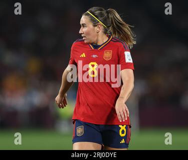 Sydney, Australien. August 2023. Mariona Caldentey #8 von Spanien während des Finalspiels der FIFA Frauen-Weltmeisterschaft 2023 gegen England Frauen im Stadion Australien, Sydney, Australien, 20. August 2023 (Foto: Patrick Hoelscher/News Images) in Sydney, Australien am 20.8.2023. (Foto: Patrick Hoelscher/News Images/SIPA USA) Credit: SIPA USA/Alamy Live News Stockfoto