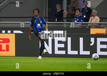 Mailand, Italien. August 2023. Juan Cuadrado (#17 FC Inter) beim FC Internazionale gegen AC Monza, Serie A, im Giuseppe Meazza Stadion. Anrede: Alessio Morgese / Emage Stockfoto