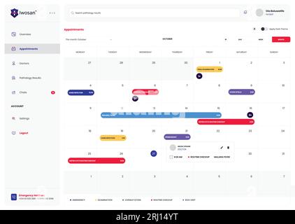 Vorlage für medizinische Webseiten Stock Vektor