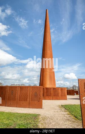 The Spire Memorial, IBCC, Lincoln, Lincolnshire, England, UK Stockfoto