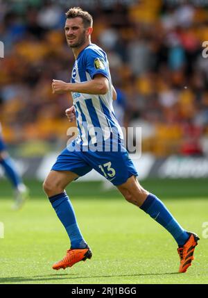 Brighton und Hove Albion's Pascal Gross während des Premier-League-Spiels im Molineux, Wolverhampton. Bilddatum: Samstag, 19. August 2023. Stockfoto