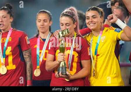 20. August 2023: Alexia Putellas (Spanien) kontrolliert den Ball während eines Finalspiels der FIFA-Frauen-Weltmeisterschaft, Spanien gegen England, im Olympiastadion Sydney, Australien. Kim Price/CSM Stockfoto