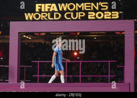 Die Preisverleihung während des Finalspiels der FIFA Frauen-Weltmeisterschaft 2023 Spanien Frauen gegen England Frauen im Stadion Australien, Sydney, Australien, 20. August 2023 (Foto: Patrick Hoelscher/News Images) in Sydney, Australien am 20. 8. 2023. (Foto: Patrick Hoelscher/News Images/SIPA USA) Stockfoto