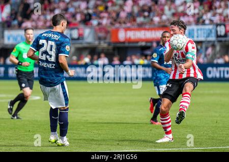Rotterdam, Niederlande. August 2023. Rotterdam - Bart Vriends von Sparta Rotterdam während des Eredivisie-Spiels zwischen Sparta Rotterdam und Feyenoord am 20. August 2023 in Rotterdam, Niederlande. Anrede: Box to Box Pictures/Alamy Live News Stockfoto
