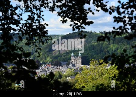 Panoramablick auf Malmedy Stockfoto