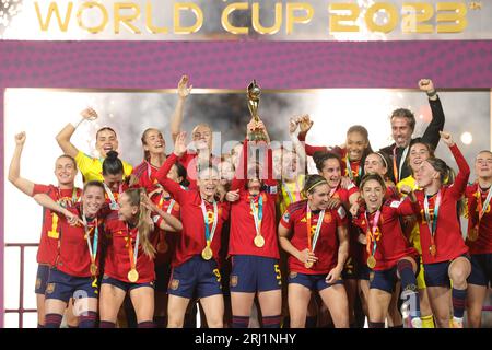 Sydney, Australien. August 2023. Sydney, Australien. AUGUST 2023. Spanien V England FIFA Frauen-Weltmeisterschaft-Finale. (Victor Modo/SPP) Credit: SPP Sport Press Photo. Alamy Live News Stockfoto