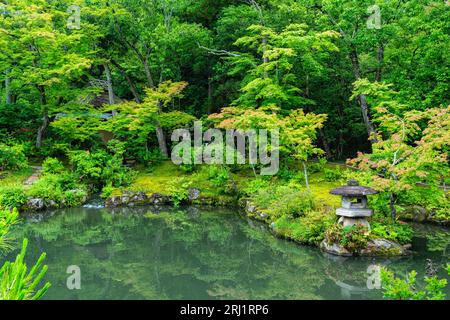 Malerischer Anblick im herrlichen Isuien Garten in Nara. Japan. Stockfoto