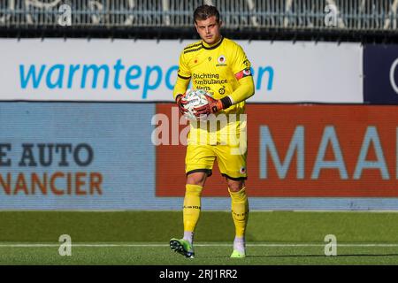 ROTTERDAM, NIEDERLANDE - 19. AUGUST: Torhüter Stijn van Gassel (Excelsior Rotterdam) beim Eredivisie-Spiel gegen SBV Excelsior und AFC Ajax im van Stockfoto