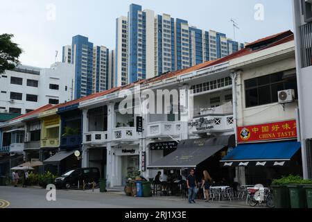 Bars und Restaurants in Singapurs angesagter Tyrwhitt Road. 17/09/2022 Stockfoto