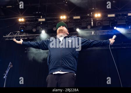 Durham, Großbritannien. August 2023. Durham, UK – Lottery Winners treten beim Hardwick Festival auf, 20. August 2023. Credit Jill O'Donnell/Alamy Live News Stockfoto