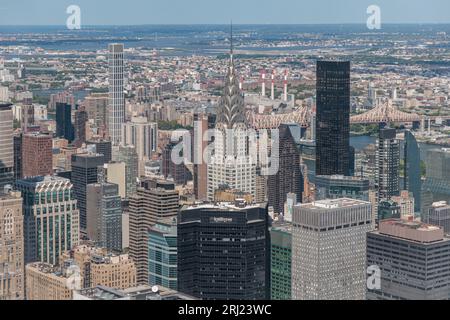 Midtown manhattan, Luftaufnahme, Skyline Stockfoto