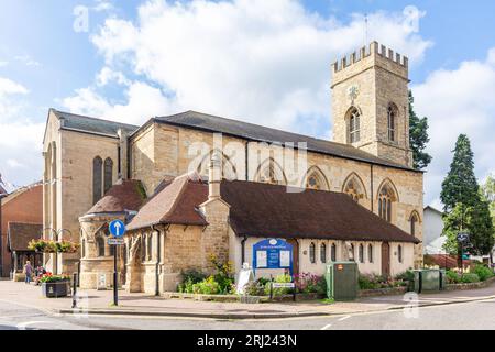 Pfarrkirche Saint Mary und Saint Giles, Church Street, Stony Stratford, Buckinghamshire, England, Vereinigtes Königreich Stockfoto