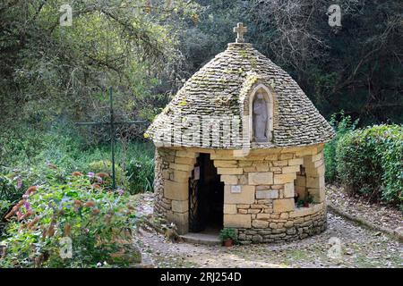 Notre Dame de Redon Espic en Périgord Noir. EN 1814 la Vierge Marie EST apparue en ce lieu à deux reprises à une bergère de 14 ans Jeanne Grave. SES p Stockfoto