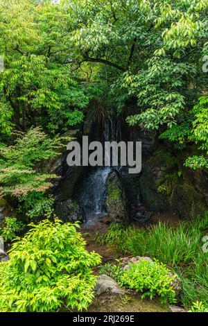 Malerischer Anblick im berühmten Kinkaku-JI-Tempel in Kyoto. Japan. Stockfoto