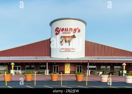 Youngs Jersy Dairy Farm in Yellow Springs, Ohio, USA Stockfoto