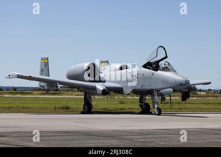 Fairchild Republic A-10 Thunderbolt in Boundary Bay, Kanada Stockfoto