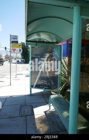 Los Angeles, Kalifornien, USA 12. August 2023 Star Wars Ahsoka Bushaltestelle am 12. August 2023 in Los Angeles, Kalifornien, USA. Foto von Barry King/Alamy Stock Photo Stockfoto