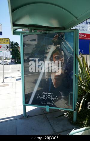 Los Angeles, Kalifornien, USA 12. August 2023 Star Wars Ahsoka Bushaltestelle am 12. August 2023 in Los Angeles, Kalifornien, USA. Foto von Barry King/Alamy Stock Photo Stockfoto