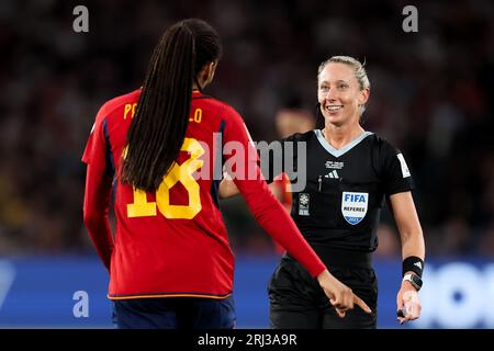 Sydney, Australien, 20. August 2023. Während des Fussballspiels der Frauen-Weltmeisterschaft zwischen den Spian und England im Stadium Australia am 20. August 2023 in Sydney, Australien. Quelle: Damian Briggs/Speed Media/Alamy Live News Stockfoto