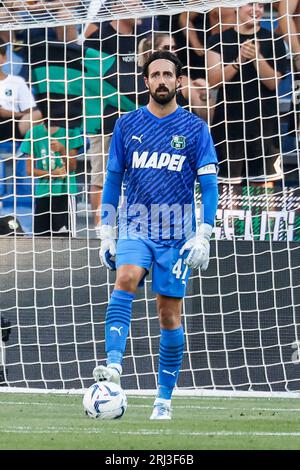 Reggio Emilia, Italien. August 2023. Andrea Consigli (Sassuolo) während des Spiels US Sassuolo gegen Atalanta BC, italienische Fußballserie A in Reggio Emilia, Italien, 20. August 2023 Credit: Independent Photo Agency/Alamy Live News Stockfoto