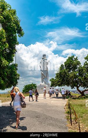 Kuba, Christus von Havanna. Die Havanna Statue befindet sich in der Stadt Casablanca, gegenüber der Bucht von Old Havana. Stockfoto