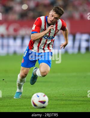 Girona, Spanien. August 2023. Viktor Tsyhankov von Girona FC während des La Liga EA Sports Matches zwischen Girona FC und Getafe CF spielte am 20. August 2023 im Montilivi Stadium in Girona, Spanien. (Foto: Bagu Blanco/PRESSINPHOTO) Credit: PRESSINPHOTO SPORTS AGENCY/Alamy Live News Stockfoto