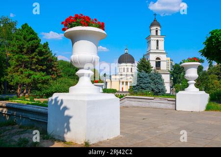 Kathedrale im Stadtzentrum von Chisinau Moldawien. Die Geburt der Metropolitan Kathedrale Christi in Chisinau Stockfoto