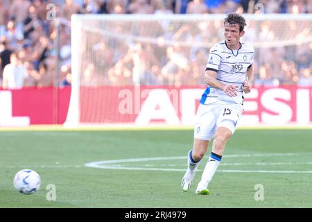 Reggio Emilia, Italien. August 2023. Italien, Reggio Emilia, 20. august 2023: Während des Fußballspiels Sassuolo vs Atalanta, Tag 1 Serie A 2023-2024 Mapei Stadium (Foto: Fabrizio Andrea Bertani/Pacific Press) Credit: Pacific Press Media Production Corp./Alamy Live News Stockfoto