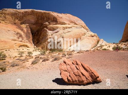Am White Domes Trail, Valley of Fire State Park, Nevada, USA Stockfoto