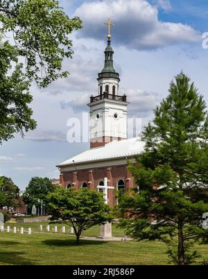 Die Basilika von St. Francis Xavier Proto-Kathedrale in Vincennes, Indiana. Stockfoto