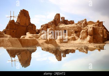 Die alte Zitadelle von Arg-e Bam, Provinz Kerman, Iran. Stockfoto
