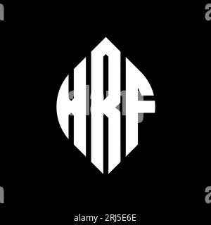 RFA-Logo mit kreisförmigem Buchstaben und Kreis- und Ellipsenform. RFA-Ellipsenbuchstaben im typografischen Stil. Die drei Initialen bilden ein kreisförmiges Logo. RFA-CI Stock Vektor