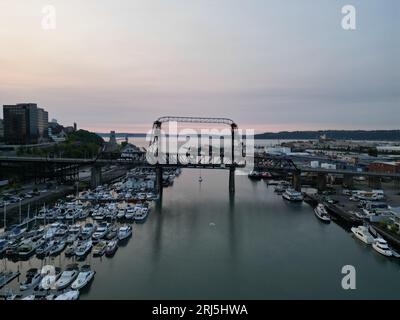 Die Murray Morgan Bridge in Tacoma, WA, USA Stockfoto