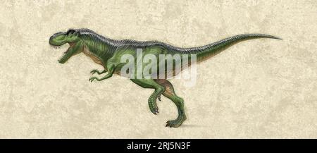 Ausführen Von Tyrannosaurus Rex Stockfoto