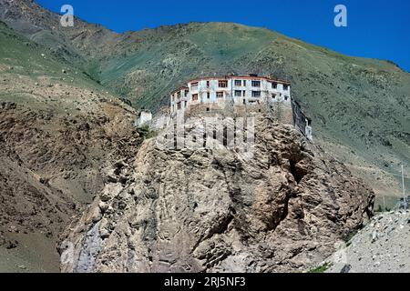 Blick auf Bardan Gompa, Zanskar, Ladakh, Indien Stockfoto