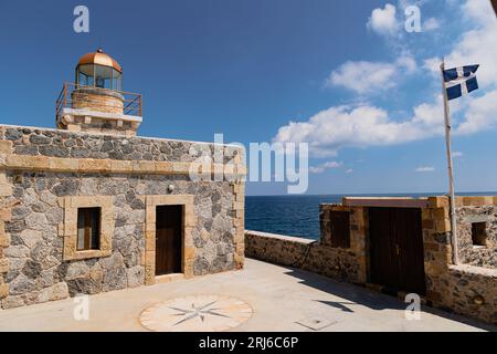 Eine majestätische Aufnahme der Burg Monemvasia in Griechenland Stockfoto