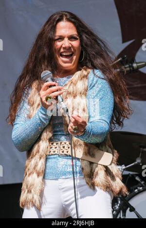 Sari Schorr beim Weyfest Music Festival, 19. August 2023, Stockfoto